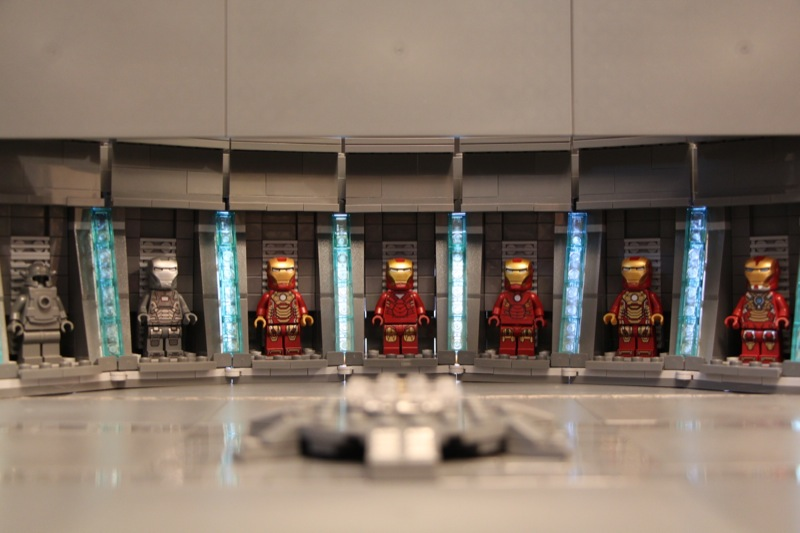 Lego iron man store hall of armour