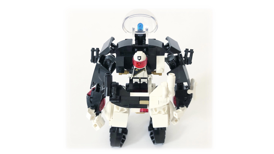 This crazy Lego robot mimics the movements of a pilot in an exoskeleton  suit