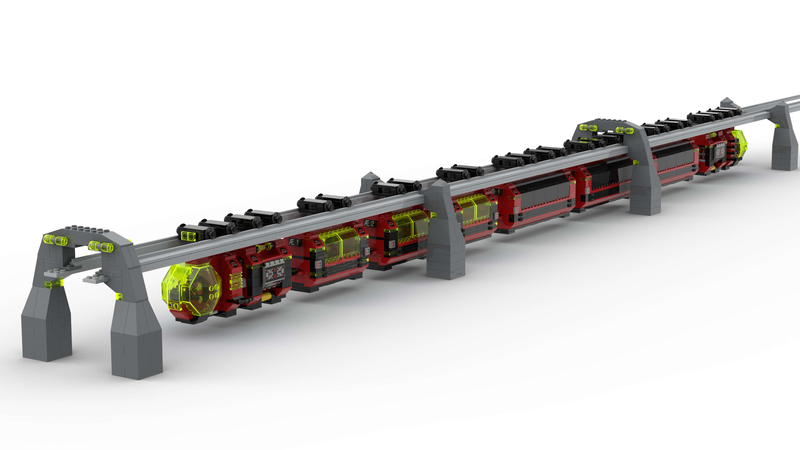 lego space train set