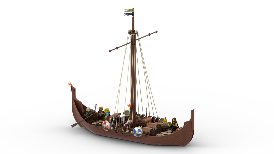 LEGO IDEAS The Viking Merchants Medieval Trading Ship