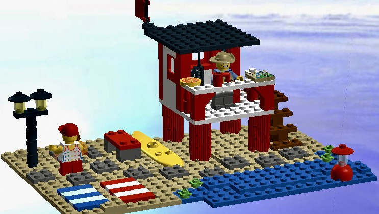 LEGO IDEAS Do you want to go to the seaside Lifeguard Tower on the Beach