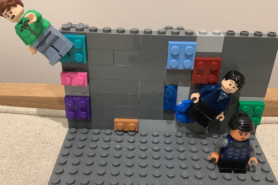 Lego rock online wall