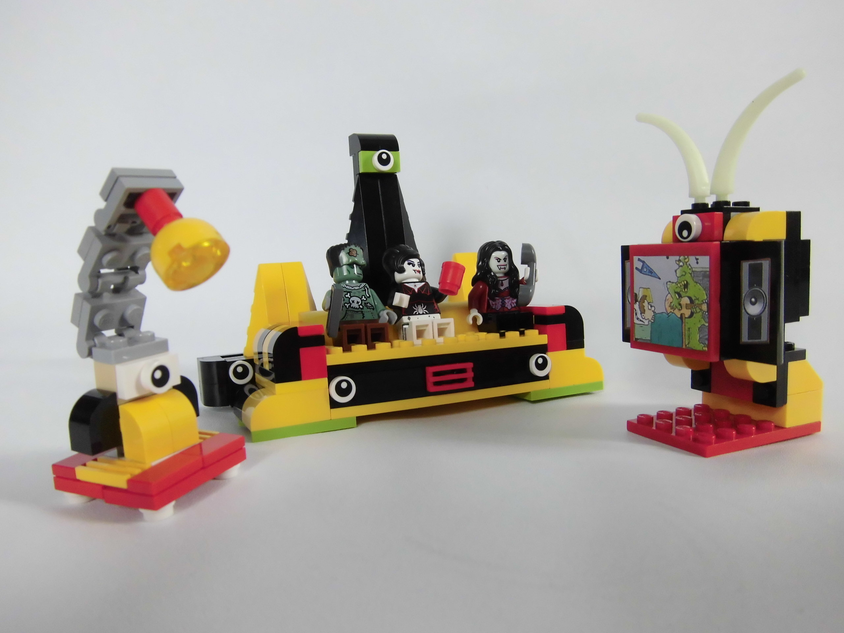 LEGO IDEAS Halloween Monster Living Room Set with Chomping Couch