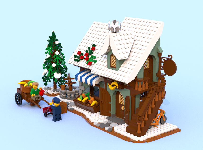 Lego best sale village ideas