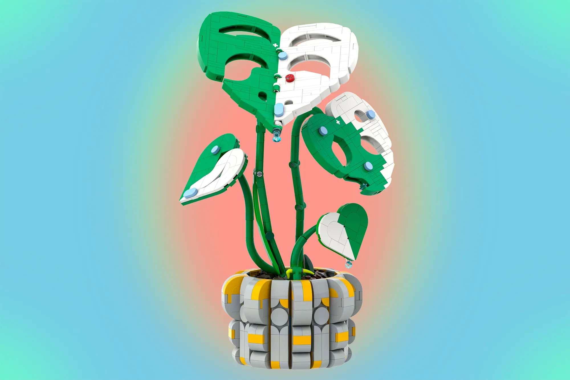 Half Moon Monstera Plant | LEGO Ideas