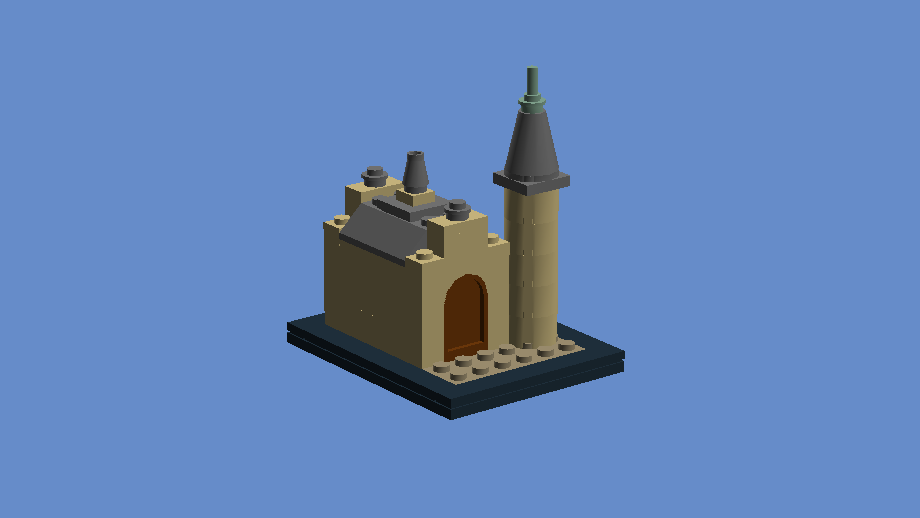 Mini hogwarts castle online lego