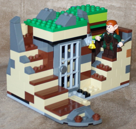 lego hobbit escaping the woodland realm