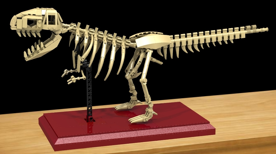 Lego t store rex skeleton