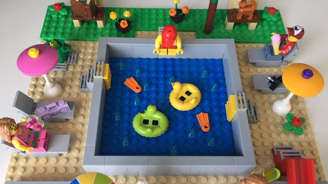 Lego swimming discount