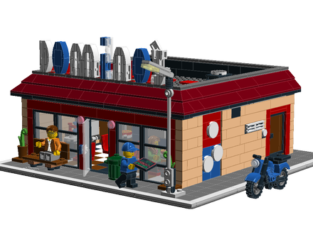 Pizza best sale lego set