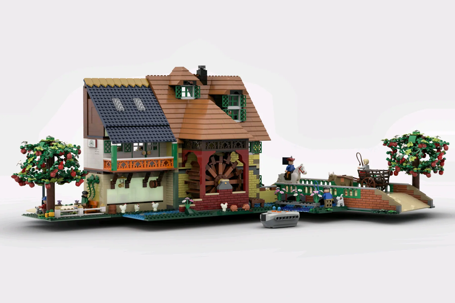 LEGO MOC Medieval Sawmill