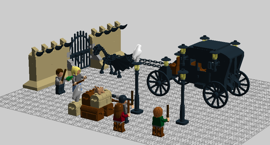 Lego harry potter online horse carriage