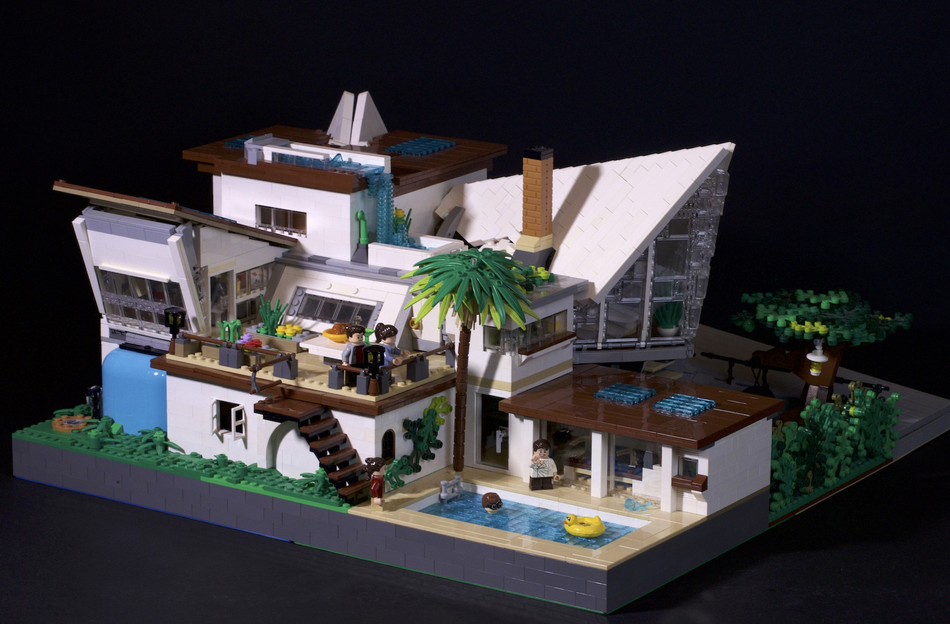 Lego mansion with pool new arrivals