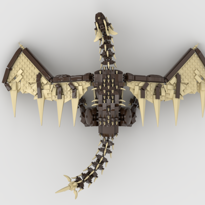 lego hungarian horntail moc