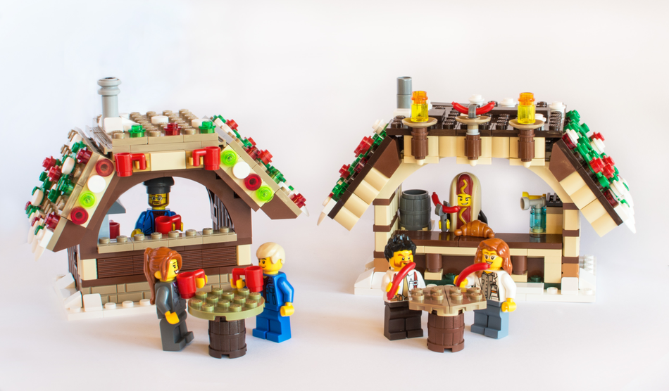 Lego christmas best sale village ideas