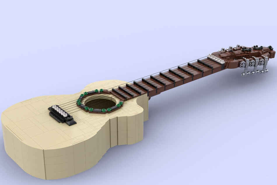 LEGO MOC Taylor Acoustic Guitar by Brick_Sim