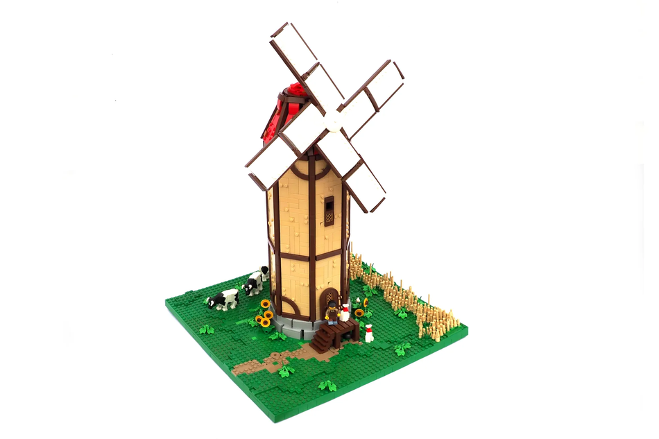 LEGO IDEAS - Functioning Windmill