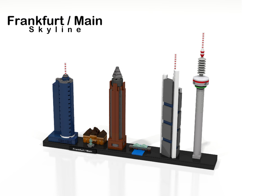 LEGO IDEAS Frankfurt Main Skyline Lego Architecture Frankfurt