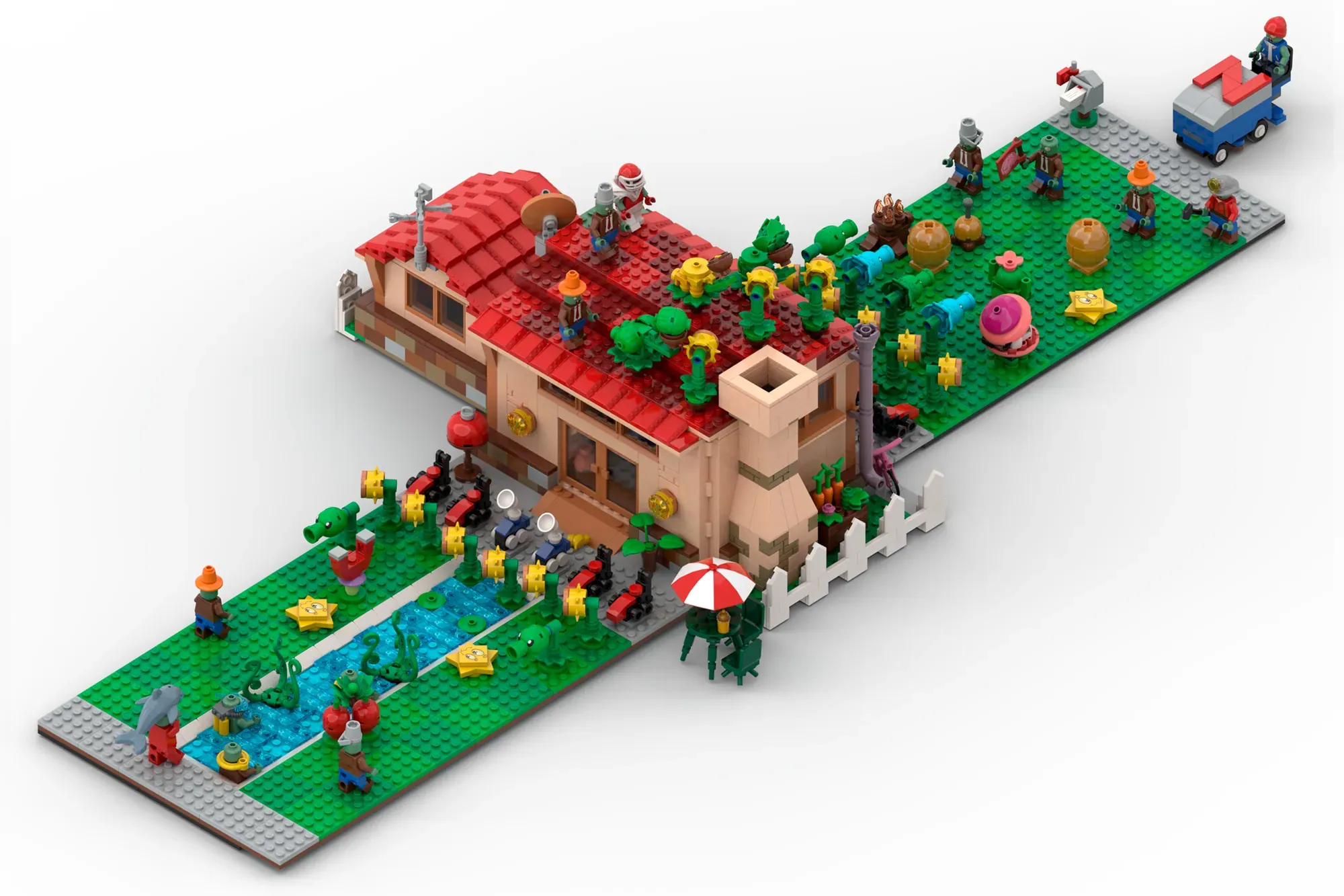 Plants vs. Zombies - Zombies on Your Lawn | LEGO Ideas