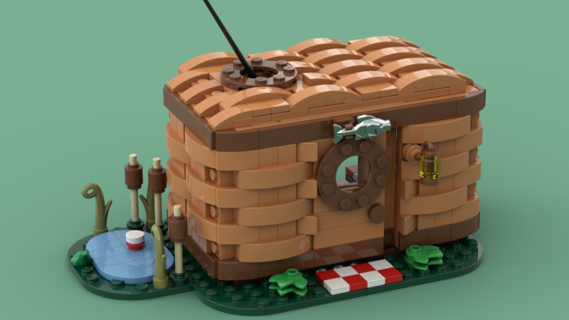 Lego fishing hot sale hut