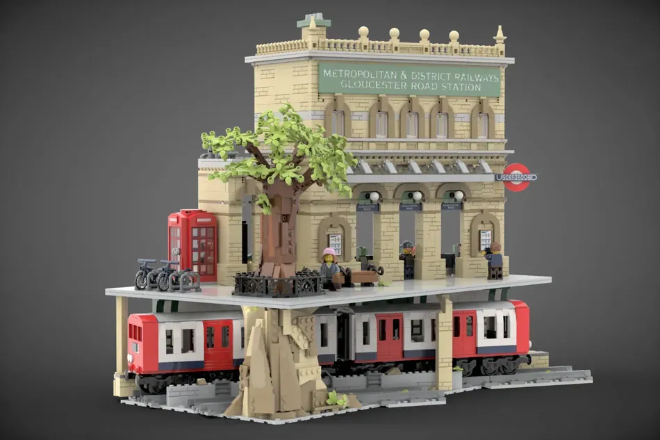 LEGO IDEAS - Mini City Diorama: London With Undergound Station!