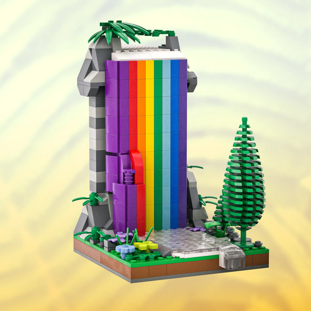 Lego best sale ideas waterfall