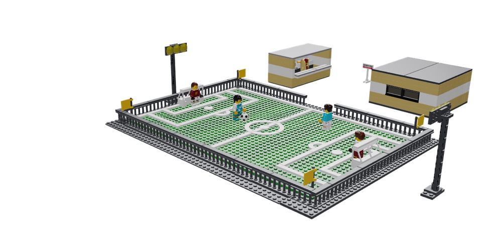 Lego football hot sale field