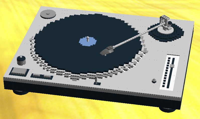 LEGO MOC A Sleek Motorised Turntable for Display by Eddie_Young