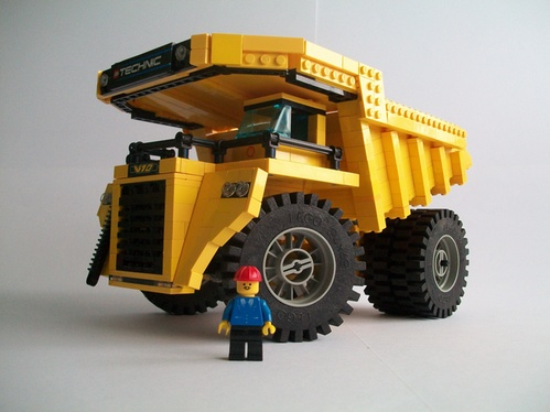 Lego mining store dump truck