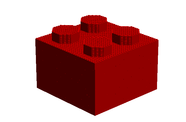 Red lego sale block