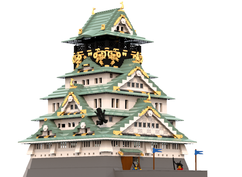 7 Awesome Japanese Castles Made of Lego