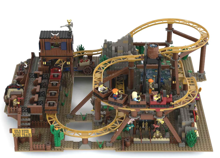 Lego roller coaster online build time