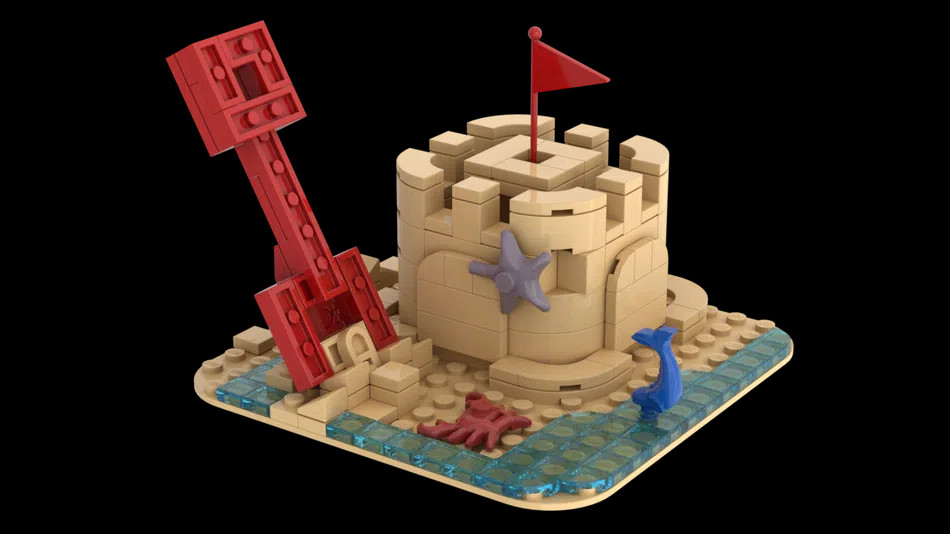 Lego outlet sand castle