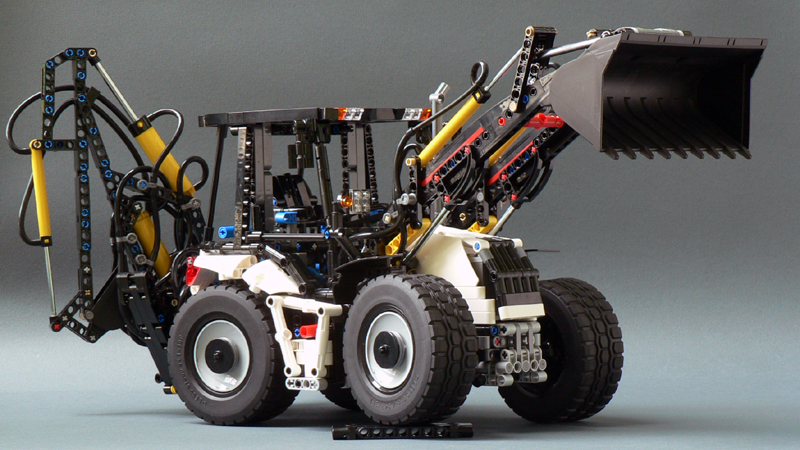 Lego technic backhoe loader hot sale 8455