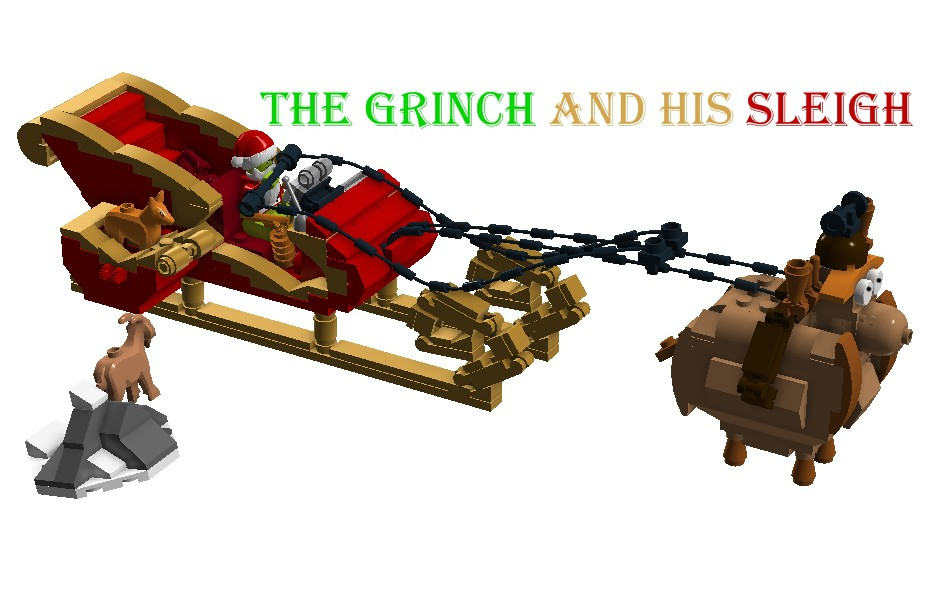 The grinch sleigh sales toy