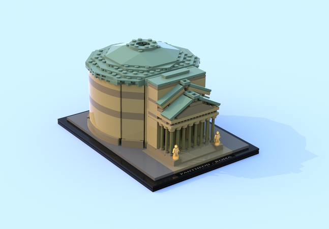 lego architecture pantheon