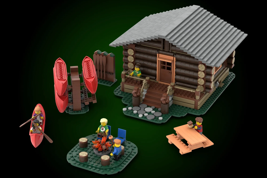 LEGO IDEAS - An escape, a reset, in the A-Frame Cabin - Fishing & an  Unexpected Discovery