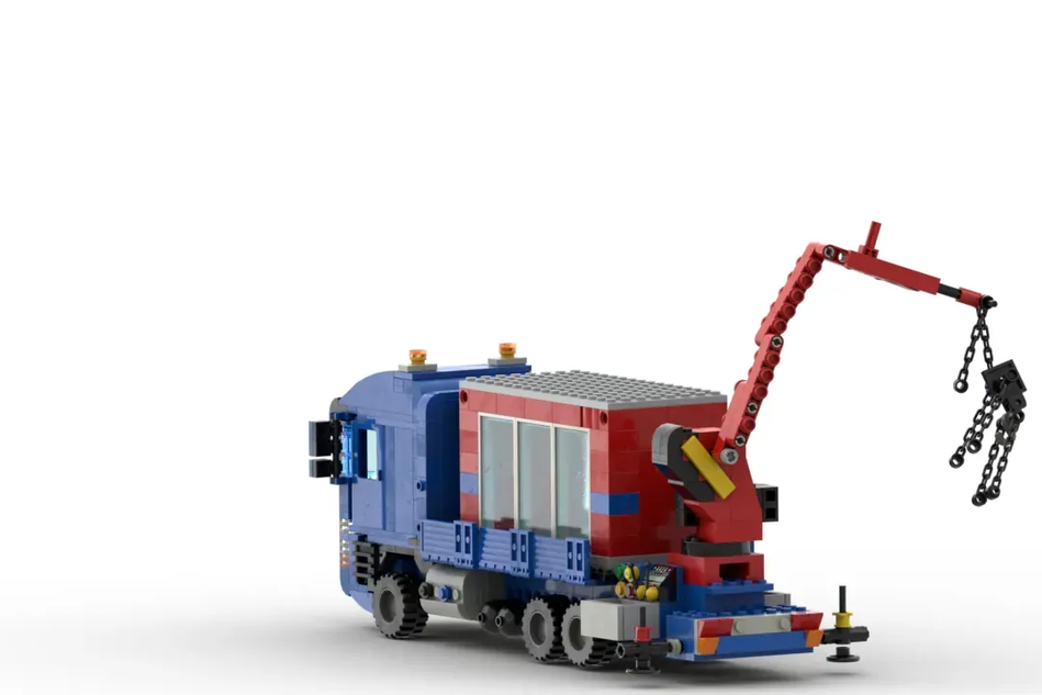 Lego truck with online crane