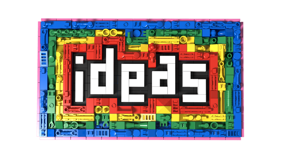 LEGO IDEAS Build Your LEGO Ideas Logo Rainbow IDEAS