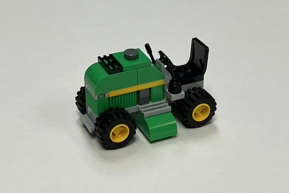 Lego ride on lawn mower on sale