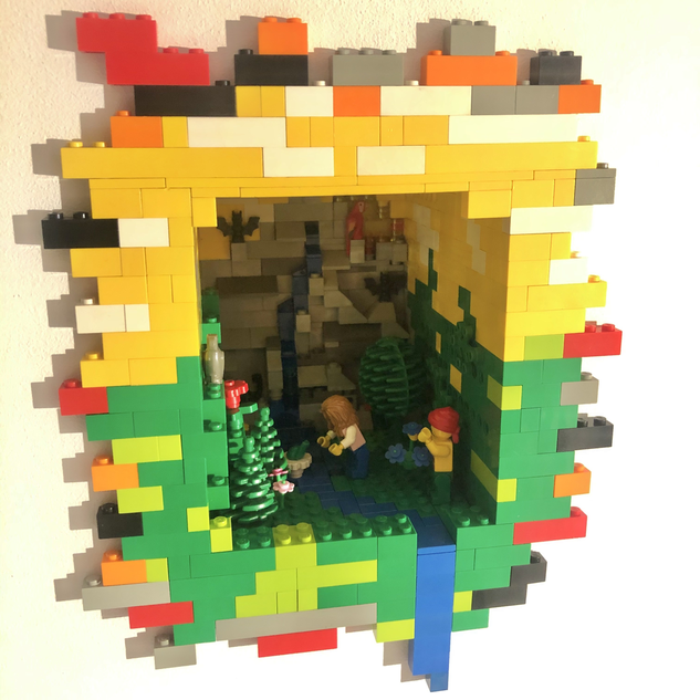 Lego cheap in wall