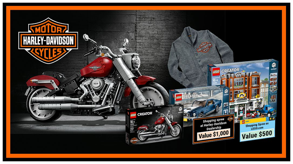 Harley davidson lego creator hot sale