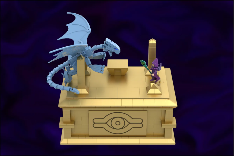 Lego Ideas Yu Gi Oh Card Box Dark Magician Vs Blue Eyes White Dragon