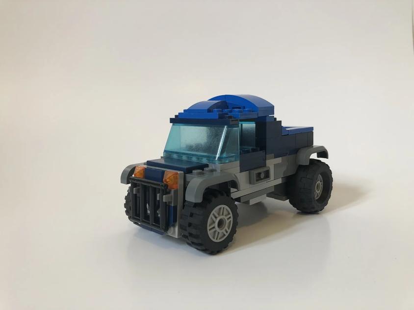 Lego blue hot sale truck