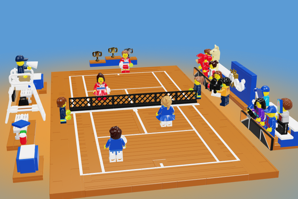 Lego tennis clearance