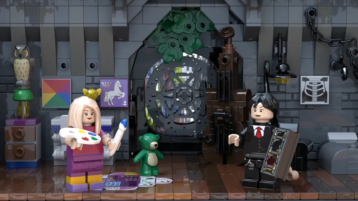 LEGO IDEAS - Wednesday The Room And The Balcony