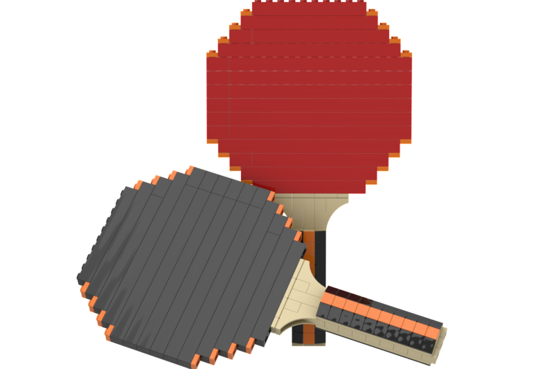 LEGO IDEAS We love sports Ping Pong Paddle Set