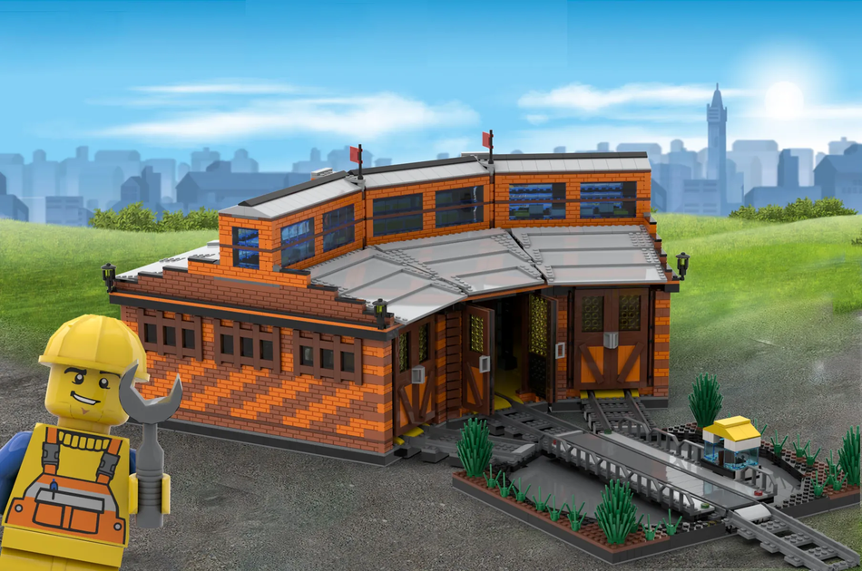 Lego cheap train depot