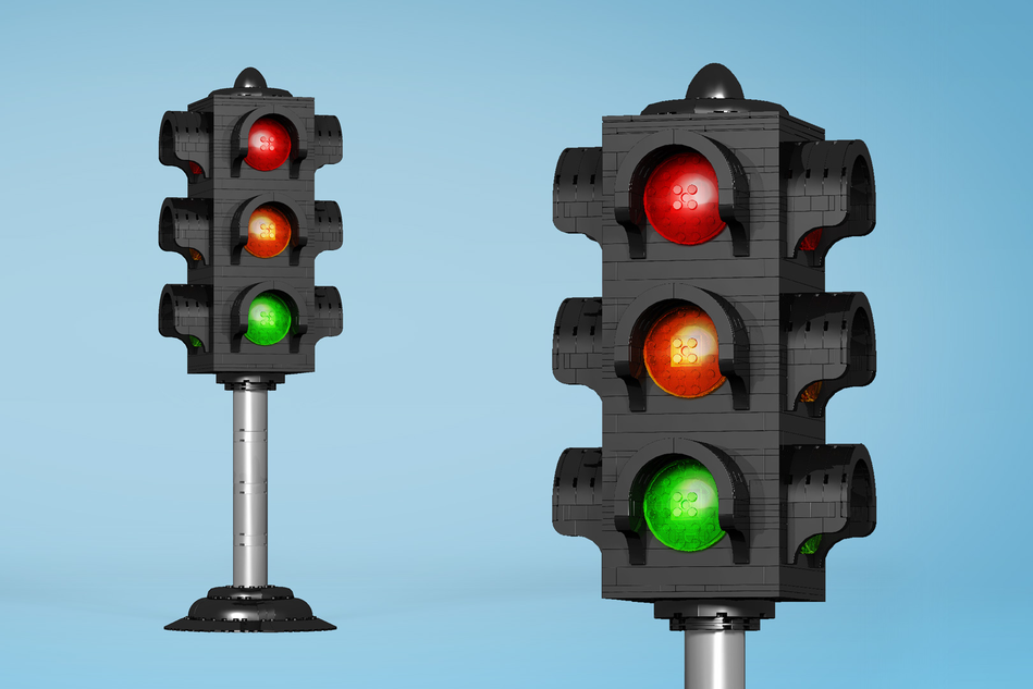 LEGO IDEAS Traffic Light