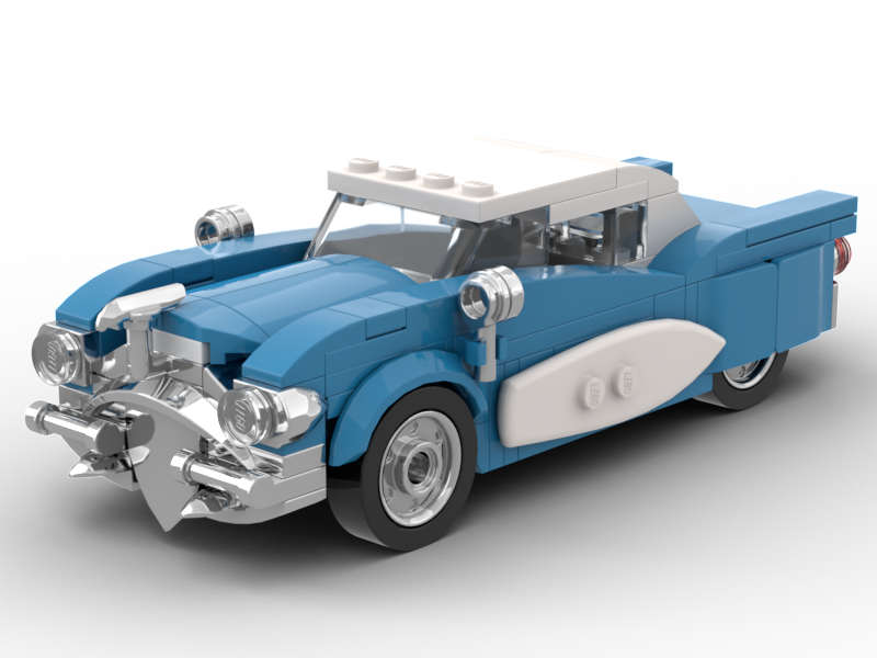 LEGO IDEAS Build a Vintage car to cruise the streets of LEGO Modular Buildings 50s Aurora Blue Beauty